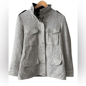 Club Monaco Utility Jacket – Speckled Gray, Size Small